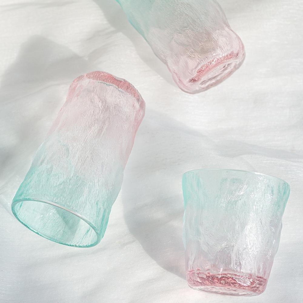 Galaxy Pastel Gradient Long Glass Tumbler - 300ML (Pack Of 6)