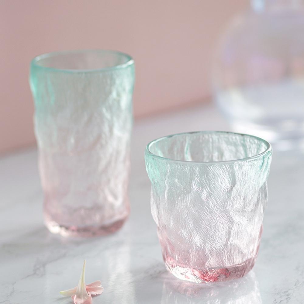 Galaxy Pastel Gradient Long Glass Tumbler - 300ML (Pack Of 6)