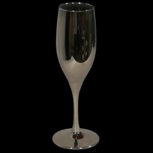 SILVER CHAMPAGNE GLASSES - 165ML (Pack Ok 6)