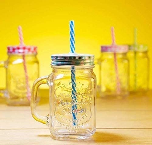 Mason Jar With Handle - 500ML (Pack of 02)