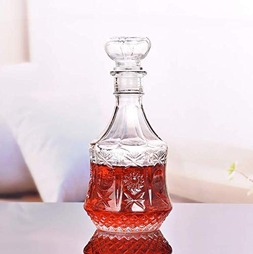 Single Unique Flower Whiskey Decanter - 500ML