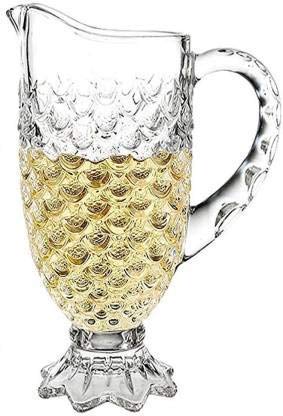 Single Pineapple Water Shaped Pattern Crystal Jug - 1300 ML