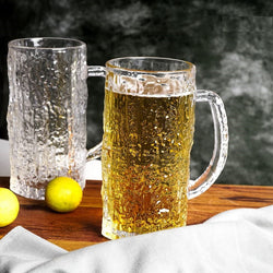 Texture Traditional Long Beer Mug - 480ML (1 Pcs)