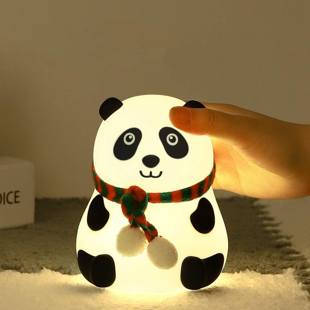 Cute Cartoon Panda Silicone Lamp with Touch Sensor