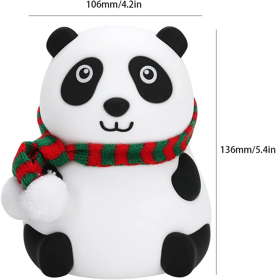 Cute Cartoon Panda Silicone Lamp with Touch Sensor