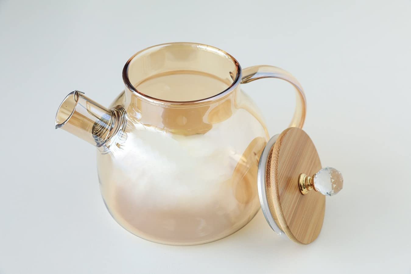 Borosilicate 1 LTR Glass Tea Pot