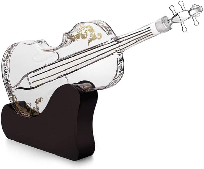 Single Exquisite Violin Glass Decanter - 1000ML