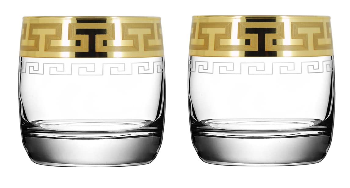 Limited Edition Gold Rim Whiskey Glass - 300ml(Pack Of 6)