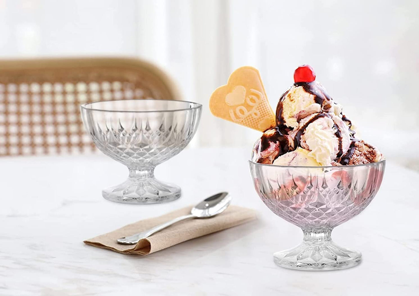 Dessert Ice Cream Crystal Bowl 150ml (Pack Of 6)