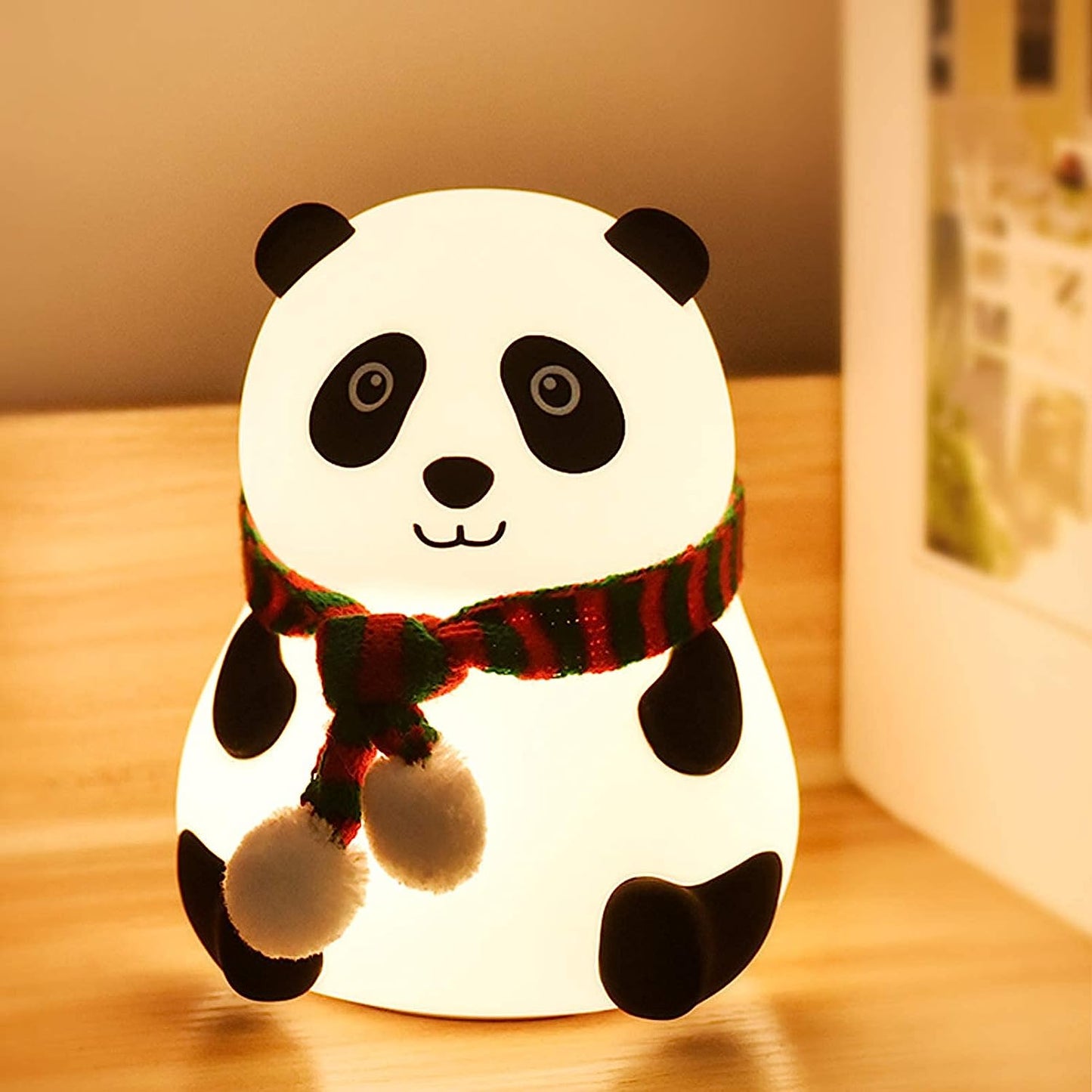 Cute Cartoon Panda Silicone Lamp with Touch Sensor