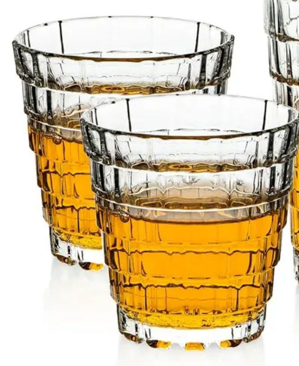 Italiana Stack Crystal Whisky or Juice Glass - 290ML(Pack Of 6)