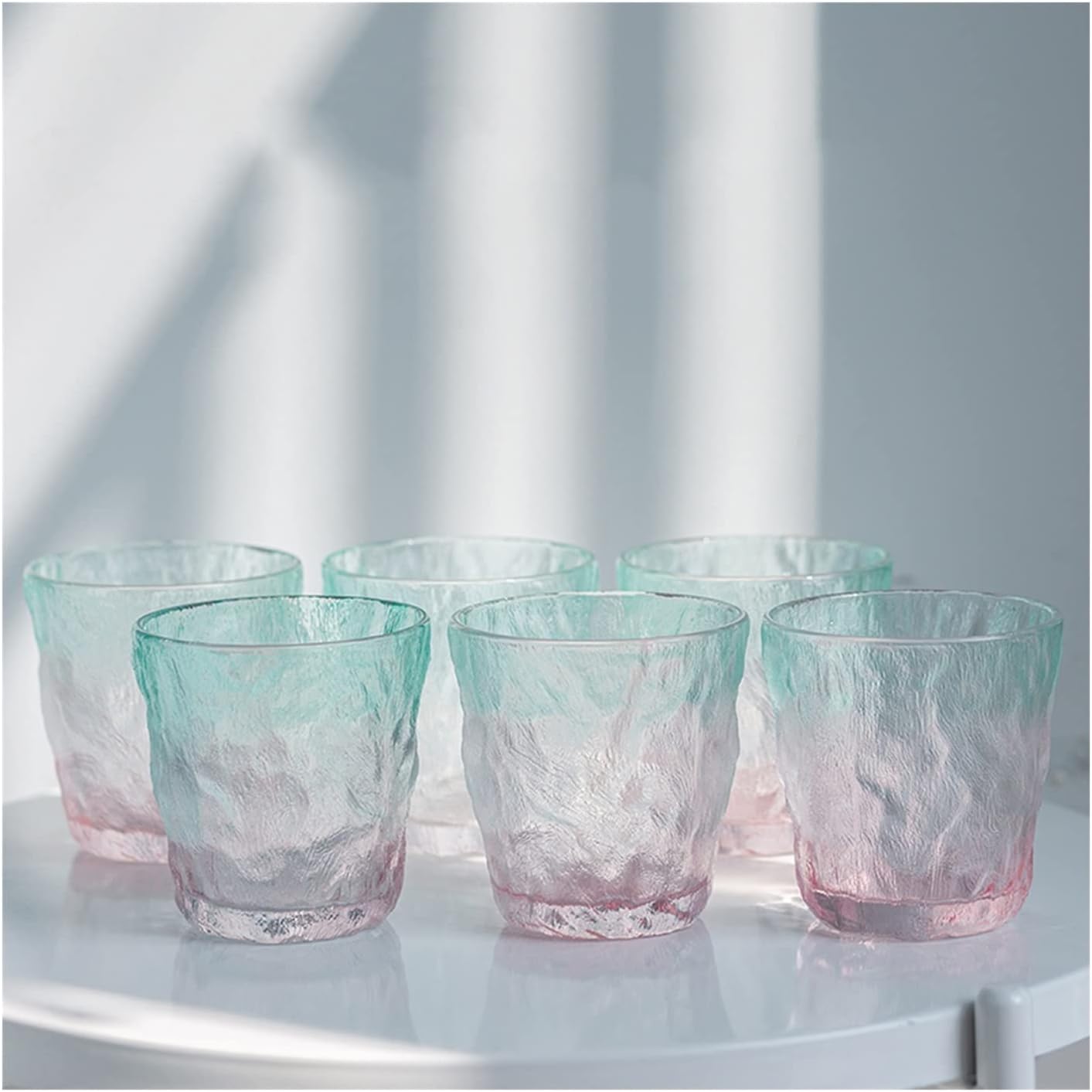 Galaxy Pastel Gradient Shot Juice Glass Tumbler - 260ML (Pack Of 6)