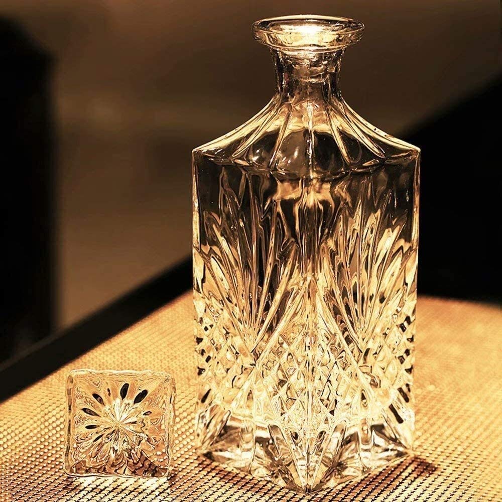 Crystal Single Whiskey Decanter - 1 Pcs (1000ML)