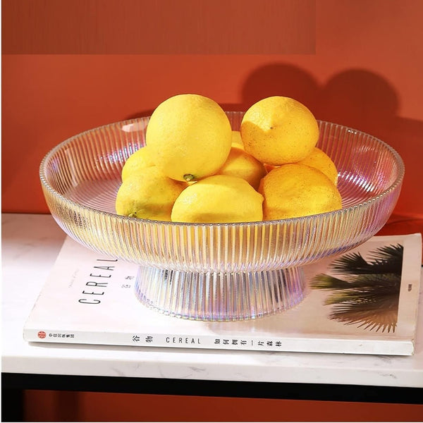 Glass Tray, Serving Tray, Fruit Tray, for Home and Dining (1 Pcs)