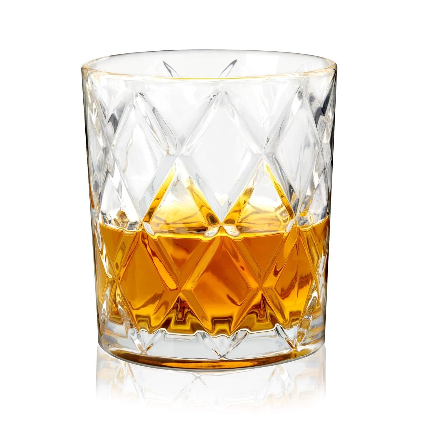 Crystal Rocks Whiskey Glasses - 320ML(Pack Of 6)