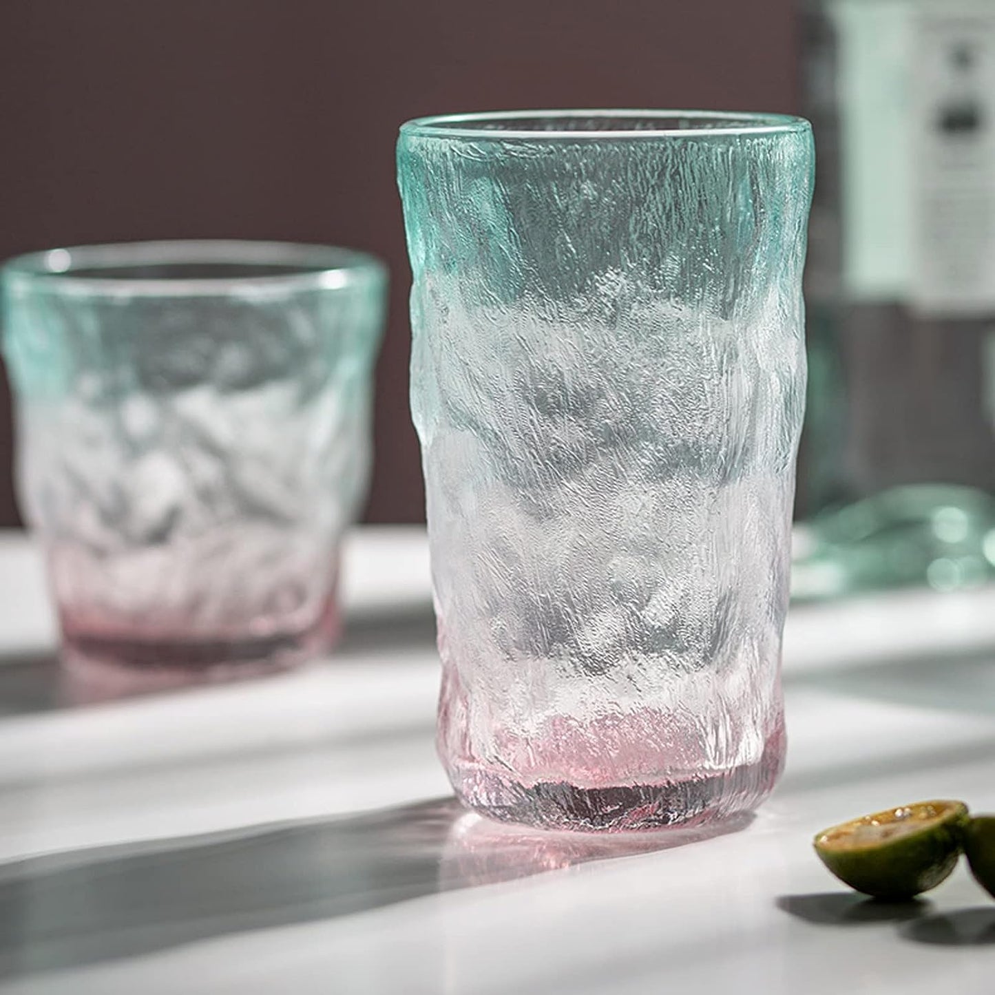 Galaxy Pastel Gradient Long Glass Tumbler - 300ML (Pack Of 6)