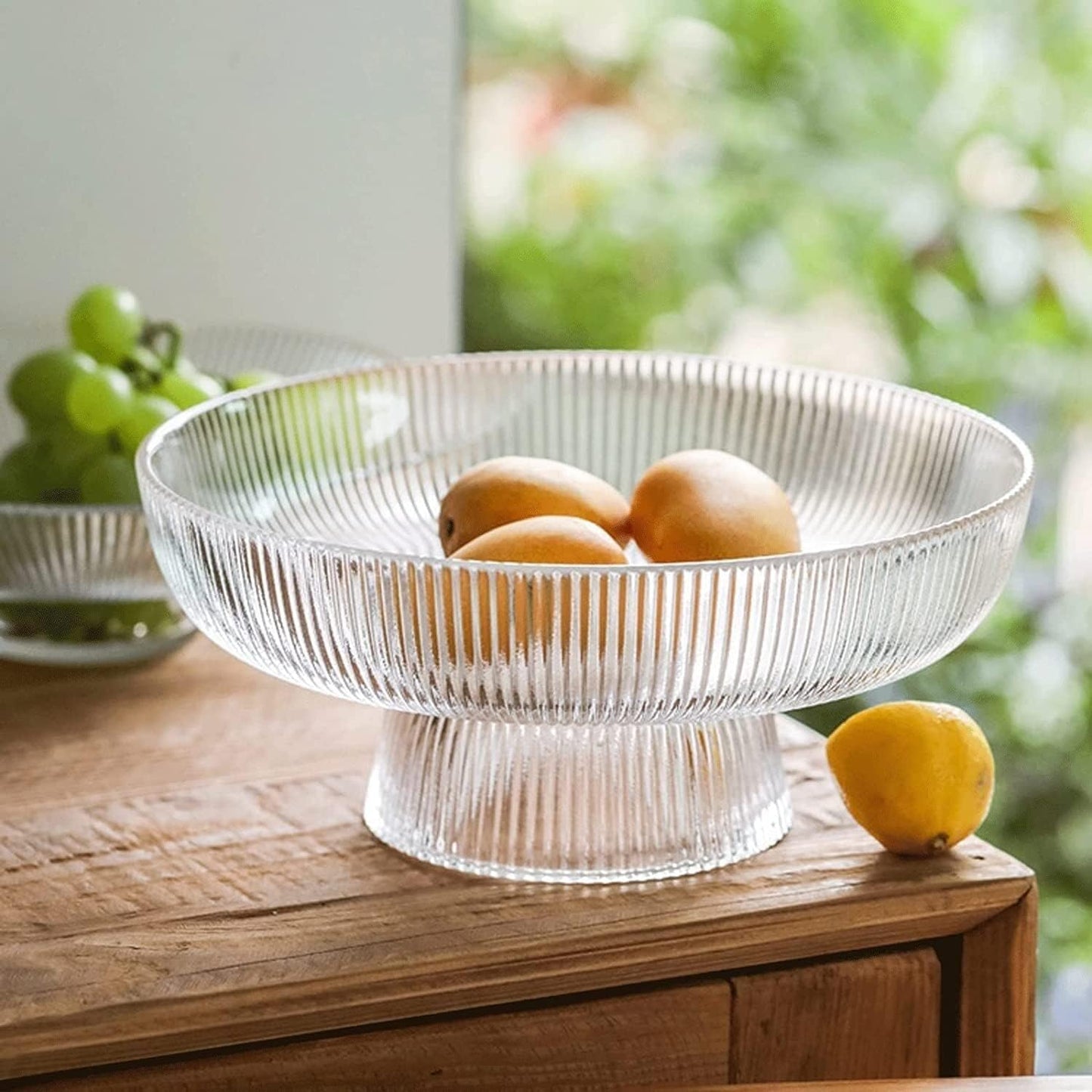 Glass Tray, Serving Tray, Fruit Tray, for Home and Dining (1 Pcs)