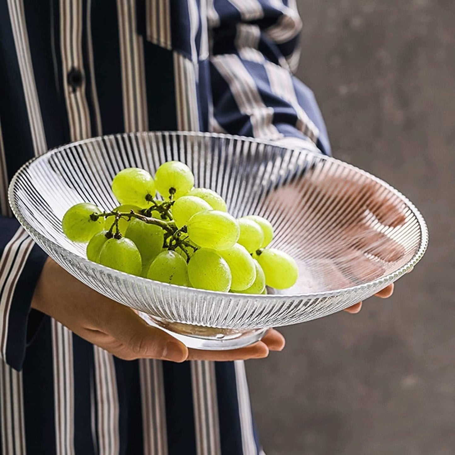 Glass Tray, Serving Tray, Fruit Tray, for Home and Dining (1 Pcs)