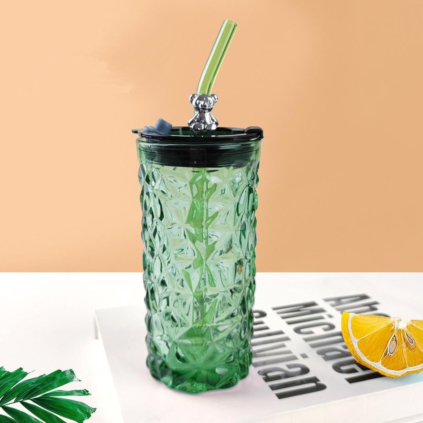 Diamond Cut Glass Tumbler - 470ML (1 Pcs)