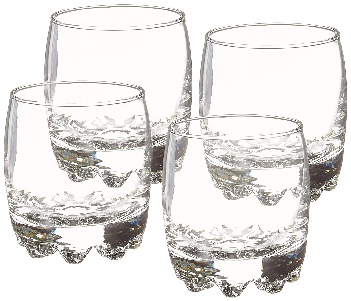 Crystal Tumbler Rocks Glasses - 180ML(Pack Of 6)