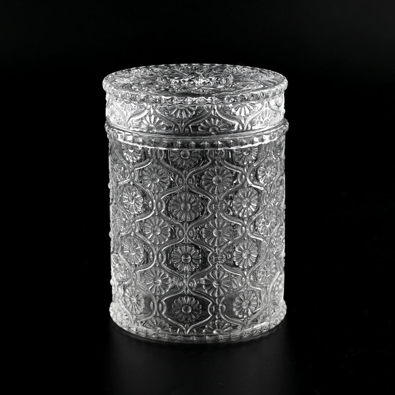 CRYSTAL GLASS JAR CANDLE (Pack Of 1)