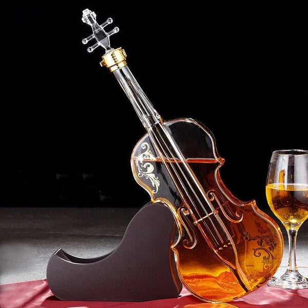 Single Exquisite Violin Glass Decanter - 1000ML