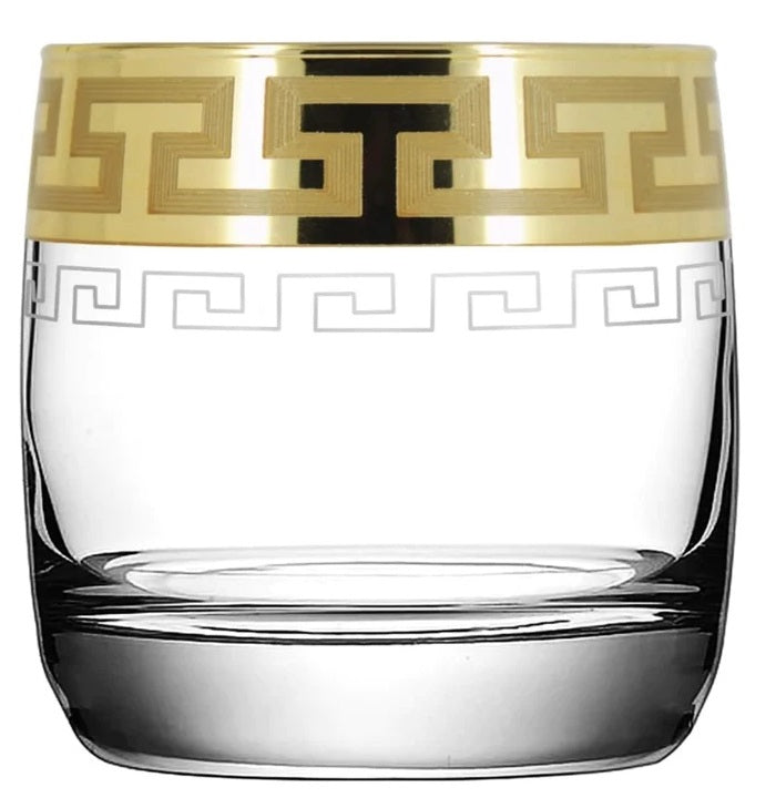 Limited Edition Gold Rim Whiskey Glass - 300ml(Pack Of 6)