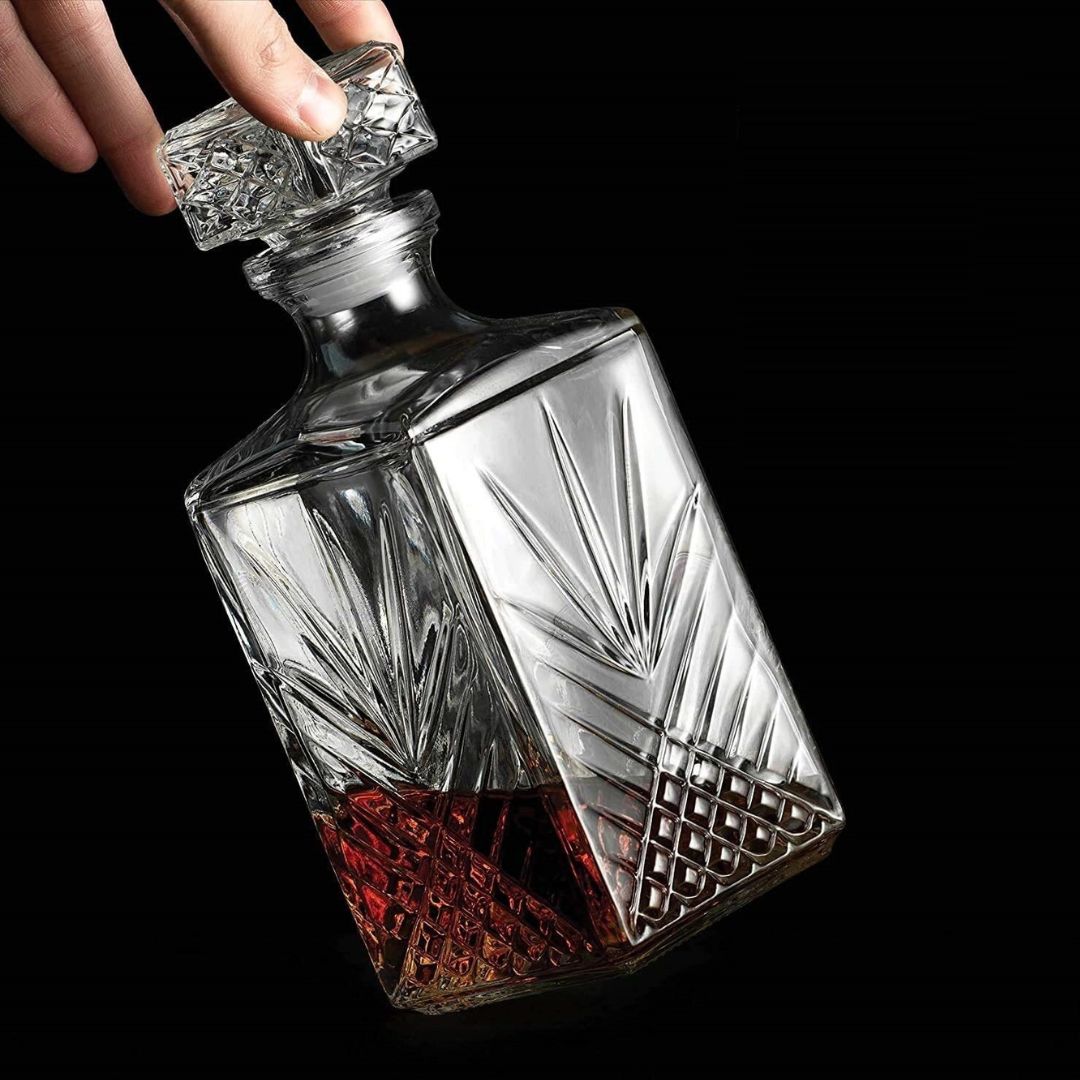 Crystal Single Whiskey Decanter - 1 Pcs (1000ML)