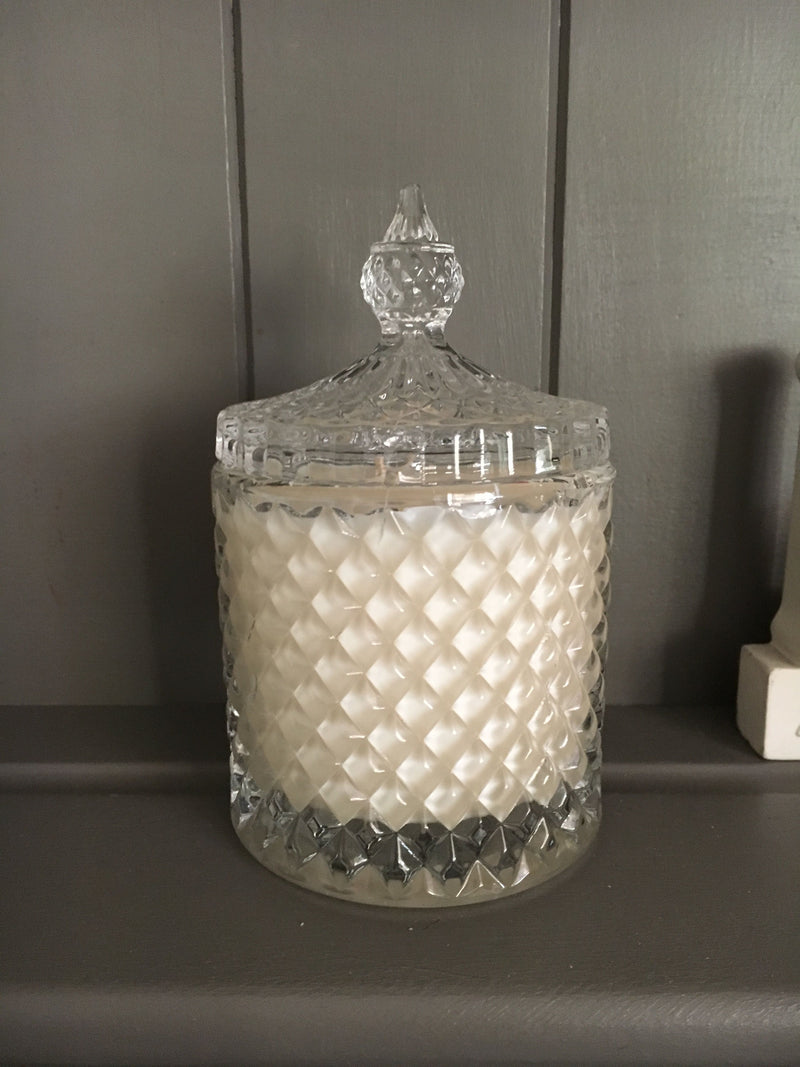Crystal Glass Jar Scented Candle (Medium) (Pack Of 1)