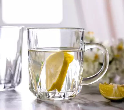 New Design & Style Glass Tea Cup Set (Pack Of 6)