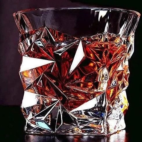 Crystal Diamond Whiskey Glass - 300ml(Pack Of 6)