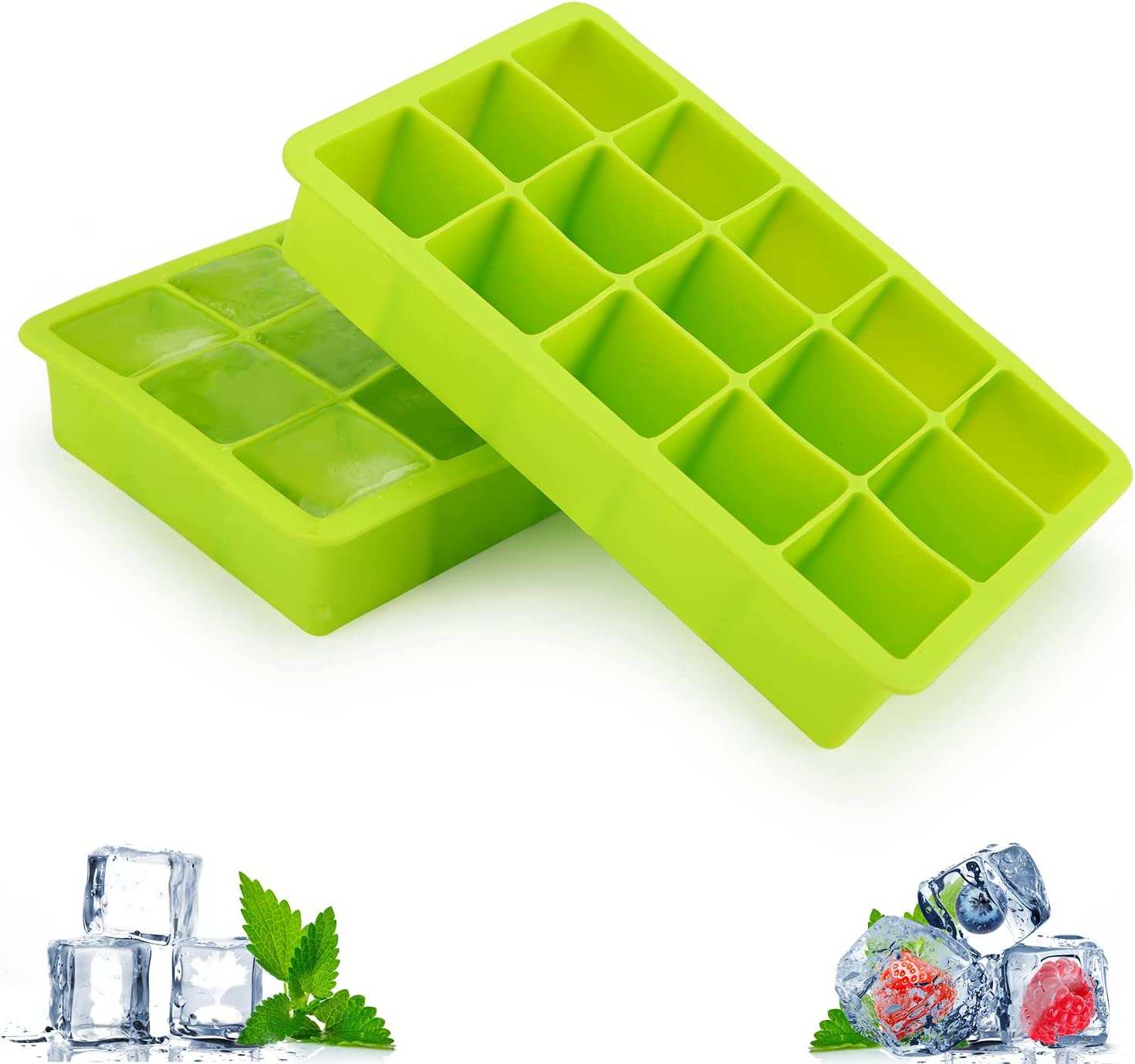 14 Grids Ice Cube Mold - Set Of 2 - Skyborn