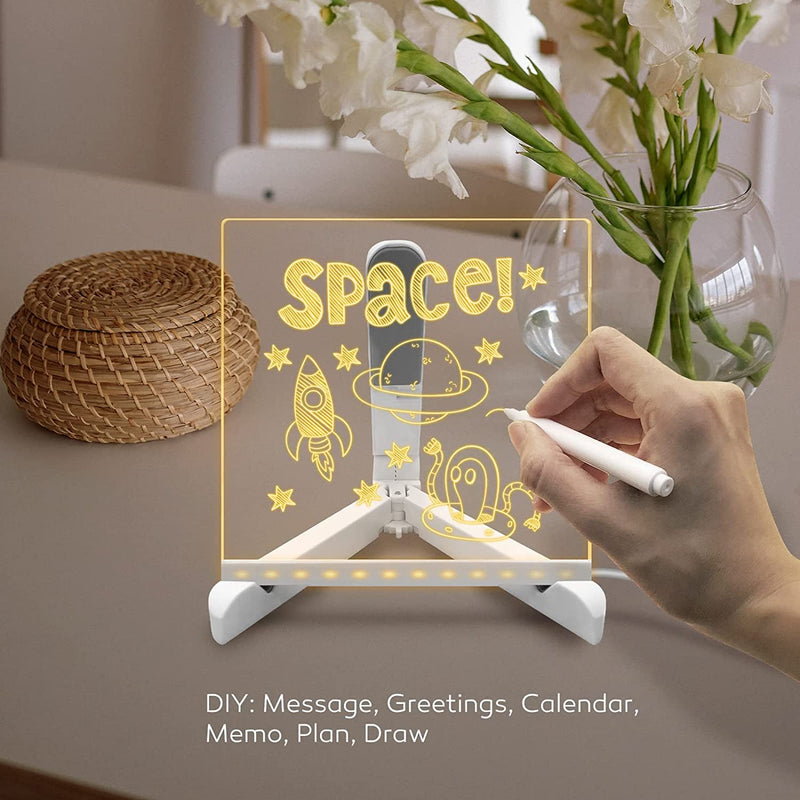 3D Acrylic Led Note Board with Writing lamp - Skyborn