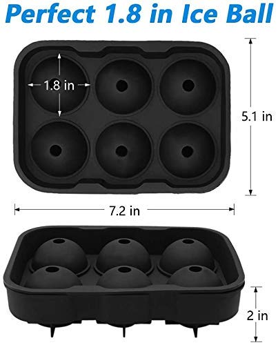 Six Cavity Silicone Ice Cube Mold, Set Of 2