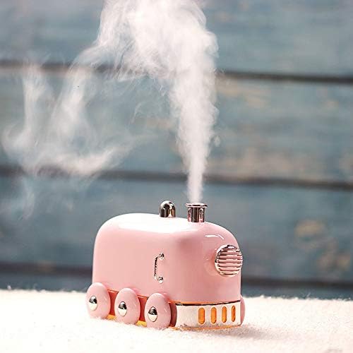 Mini Train USB Humidifier, Mini Personal Portable Small Humidifier with LED Light