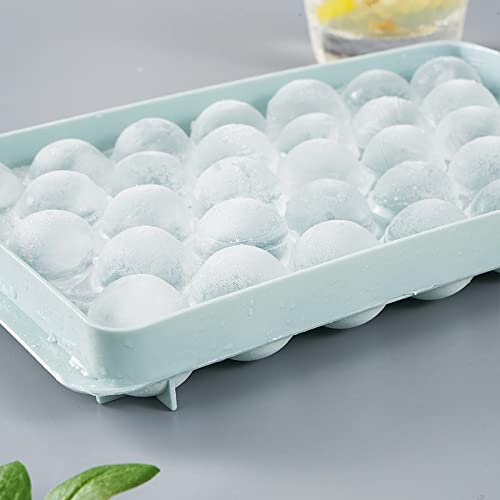 Round Ice Cube Trays, 33 Grid Mini Circle Ice Ball Mold - Multicolor, PACK OF 02