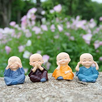 LITTLE BUDDHA MONK STATUES