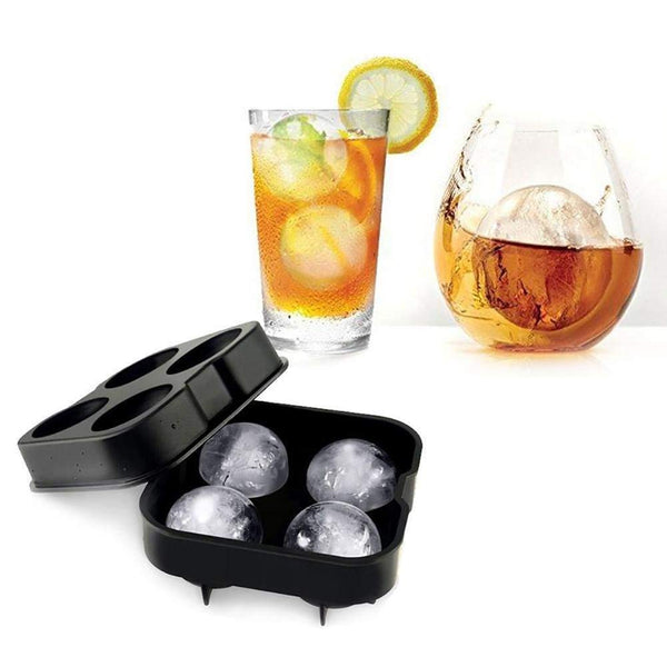 Four Cavity Silicone Ice Cube Mold, Set Of 2