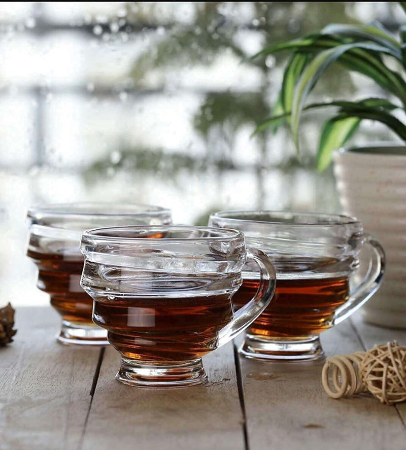Crystal Clear Honey Tea and Coffee Cup Set-210ML