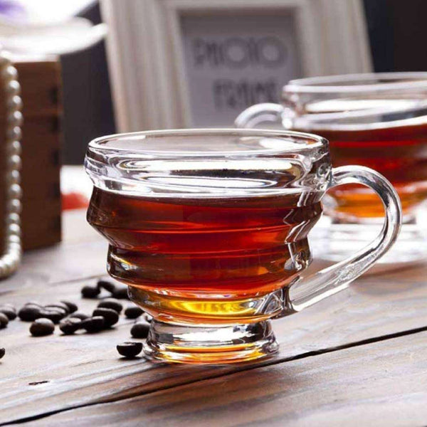 Crystal Clear Honey Tea and Coffee Cup Set-210ML