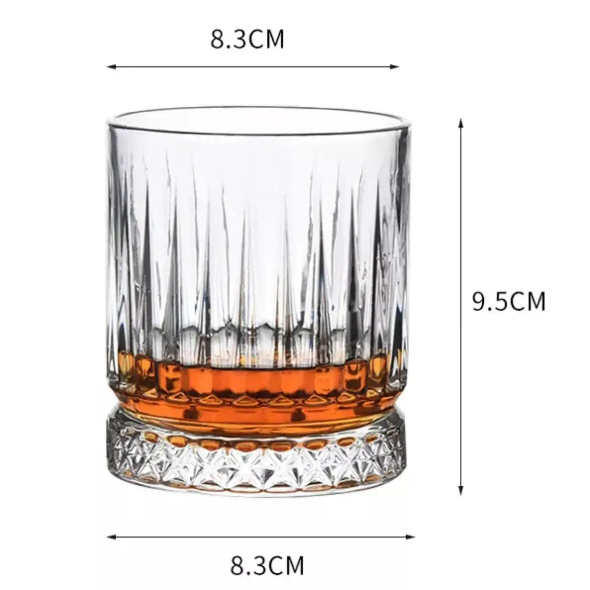 Lining Whiskey Glasses - 300 ml(Pack Of 6)