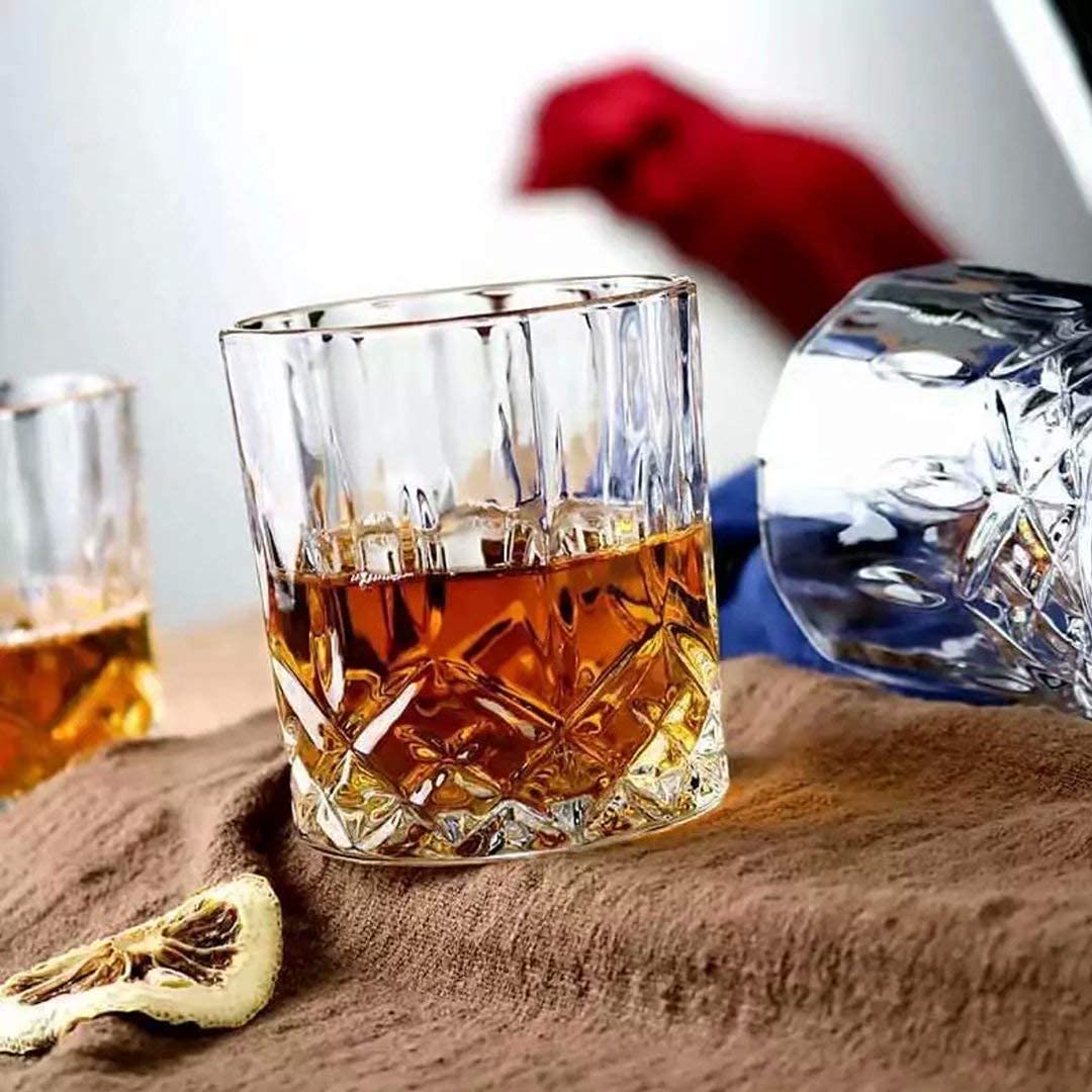 Crystal Clear One Ice Bucket and 6 pcs Whiskey Glass Set of 7 pcs