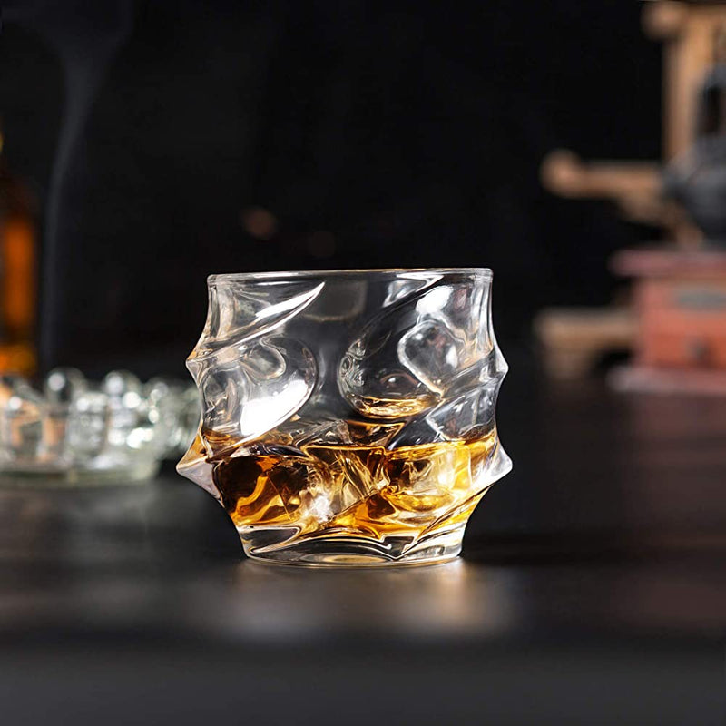 Crystal Bling Diamond Whiskey Glasses - 300ML(Pack Of 6)