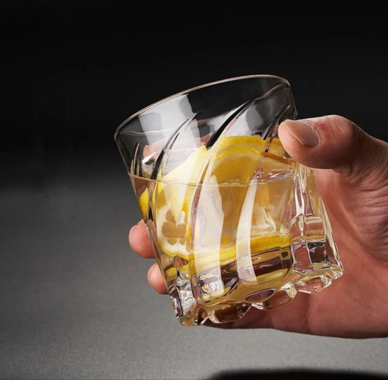 Rotating Whiskey Glass Tumbler (Set of 2)