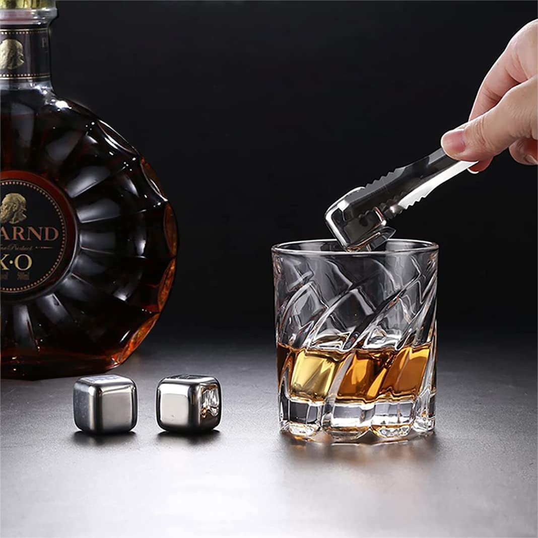 Crystal Hidden Rotating Whiskey Glass - 300 ML(Pack Of 6)