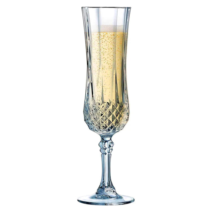 Long Champagne Flute Wine Glass - 155 ml (Pack Of 6)