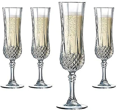 Long Champagne Flute Wine Glass - 155 ml (Pack Of 6)