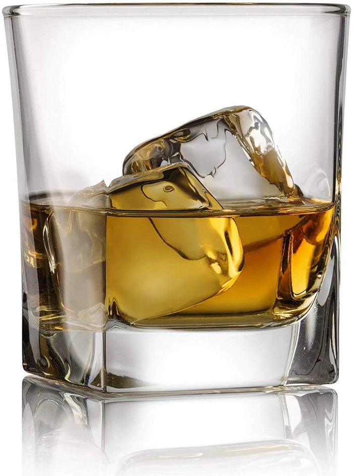 Square Old Fashioned Whiskey Glasses Set - 250ML(Pack of 6)