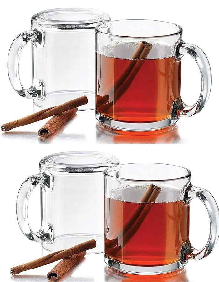 Crystal Clear  Coffee cup- 220 ml (Pack Of 6)