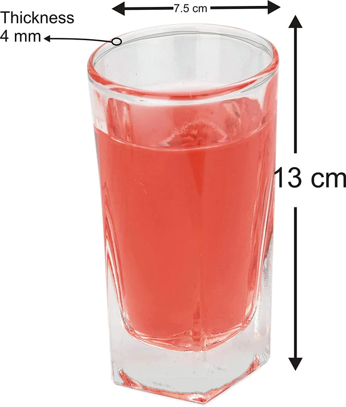 Penta Shape Water/Juice Glass-350ML (Pack Of 6)